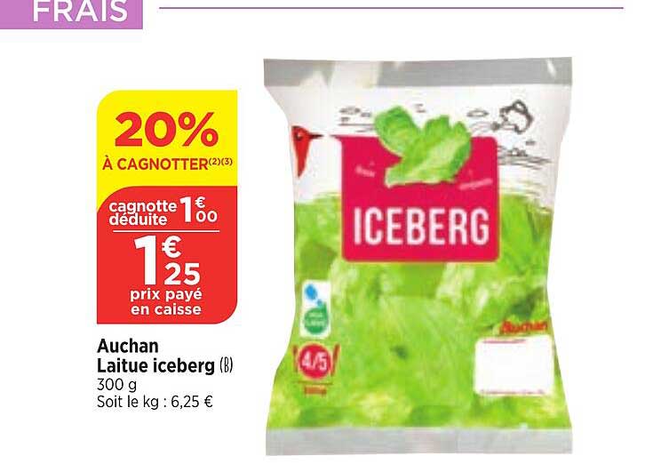 Auchan Laitue Iceberg