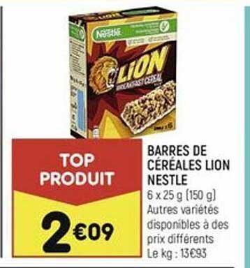 Barres De Céréales Lion Nestlé