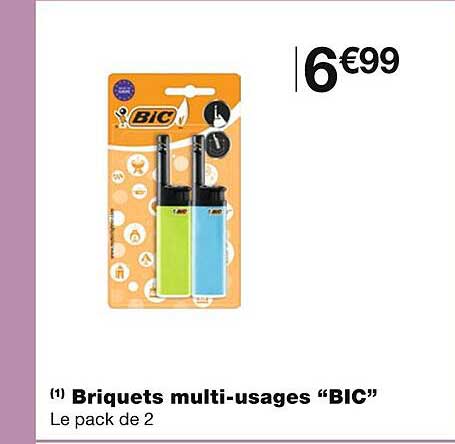 briquets multi-usages "bic"