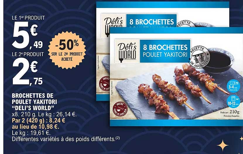 brochettes de poulet yakitori "deli's world"