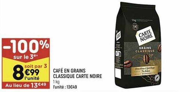 Café En Grains Classique Carte Noire