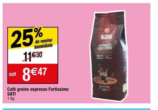 café grains espresso fortissimo sati