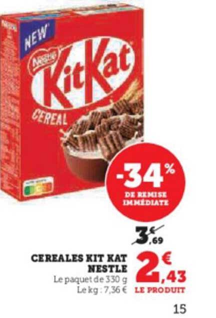 Céréales Kit Kat Nestlé