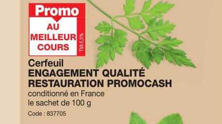 cerfeuil engagement qualité restauration promocash