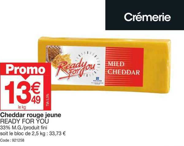 cheddar rouge jeune ready for you