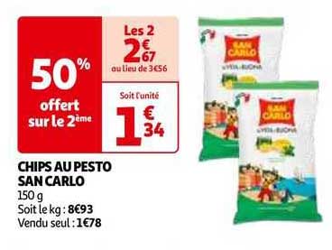 chips au pesto san carlo