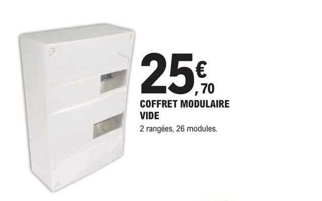 coffret modulaire vide