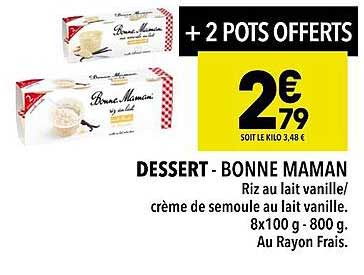 dessert - bonne maman