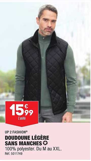 doudoune légère sans manches up 2 fashion