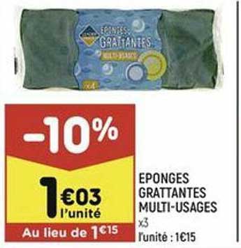 éponges grattantes multi-usages