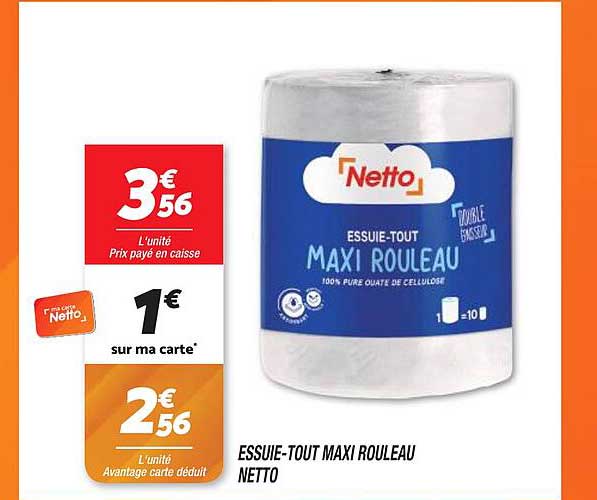essuie-tout maxi rouleau netto