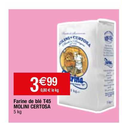 Farine De Blé T45 Molini Certosa