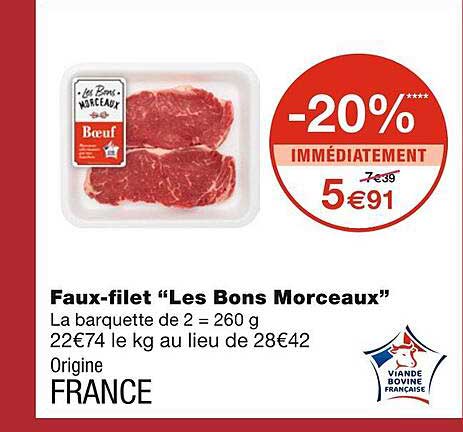 faux-filet "les bons morceaux"