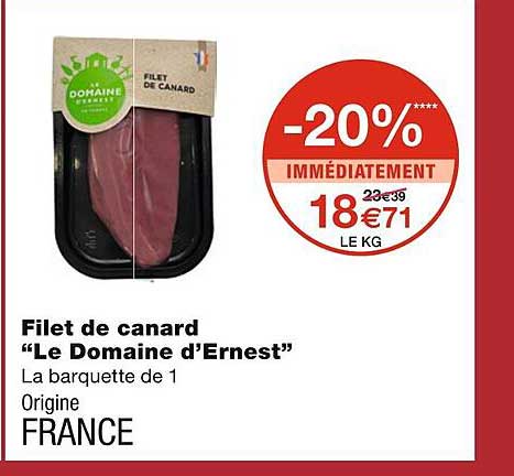 filet de canard "le domaine d'ernest"