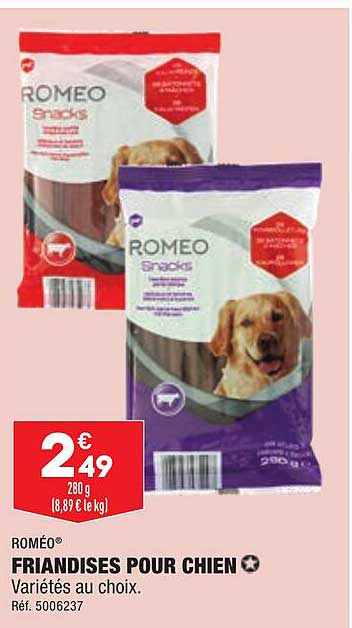 friandises pour chien roméo