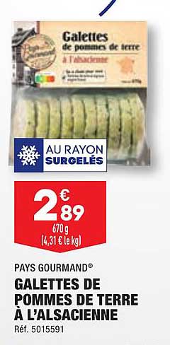galettes de pommes de terre à l'alsacienne pays gourmand