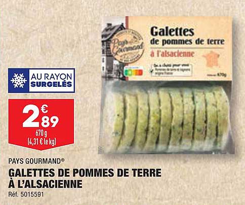 galettes de pommes de terre à l'alsacienne pays gourmand