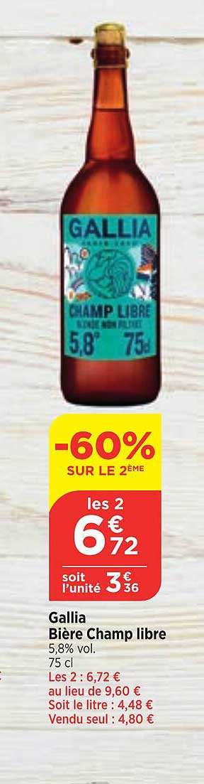 gallia bière champ libre