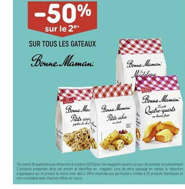 gâteaux bonne maman