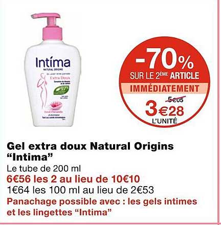 Gel Extra Doux Natural Origins "intima"