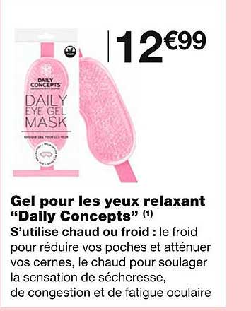 gel pour les yeux relaxant "daily concepts"