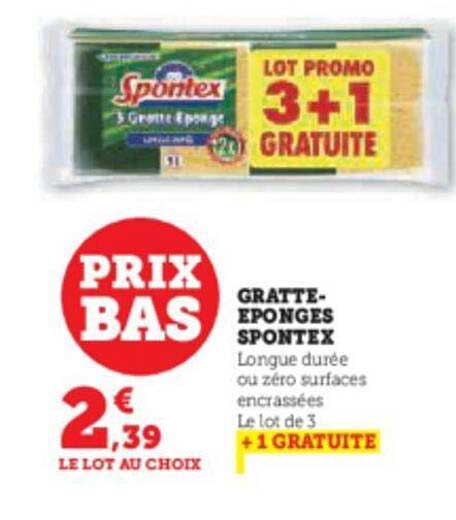 gratte-éponges spontex