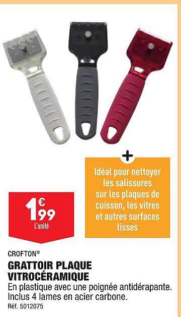 Grattoir Plaque Vitrocéramique Crofton