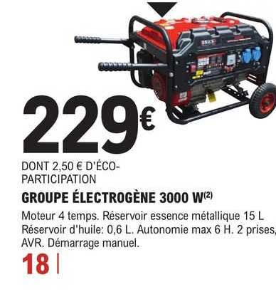 groupe électrogène 3000w