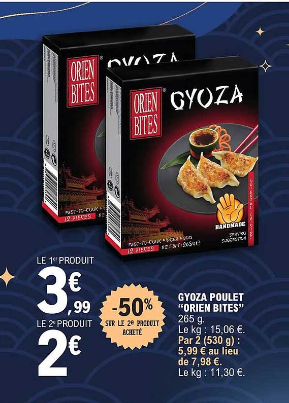 gyoza poulet "orien bites"