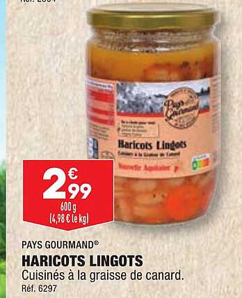 haricots lingots pays gourmand