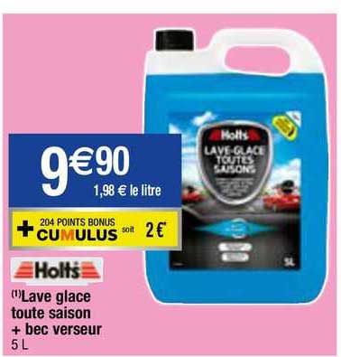 holts lave glace toute saison + bec verseur