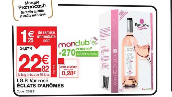 i.g.p. var rosé éclat d'arômes