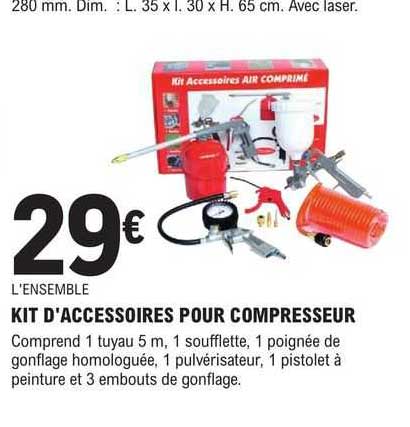 kit d'accessoires pour compresseur