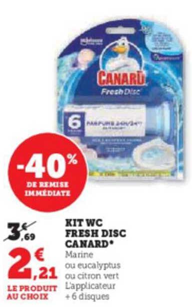 kit wc fresh disc canard