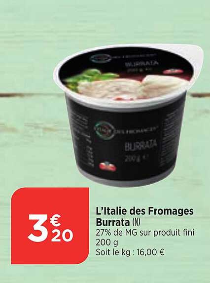 l'italie des fromages burrata