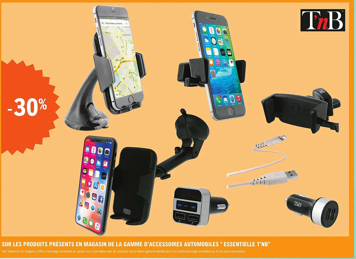 la gamme d'accessoires automobiles "essentielle t'nb"