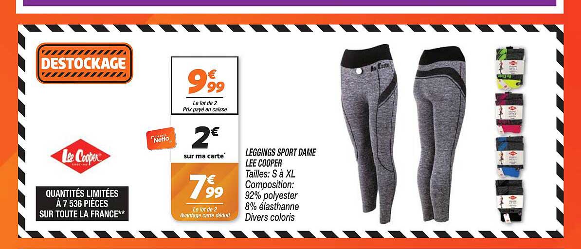 leggings sport dame lee cooper
