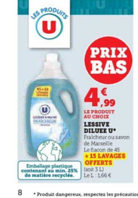 Lessive Diluée U