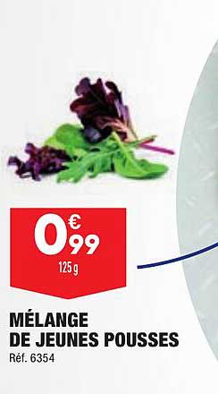 mélange de jeunes pousses