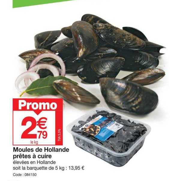 moules de hollande prêtes à cuire