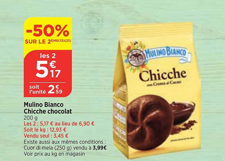 mulino bianco chicche chocolat