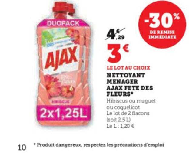 Nettoyant Ménager Ajax Fête Des Fleurs