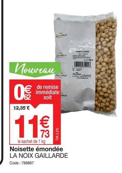 noisette émondée la noix gaillard