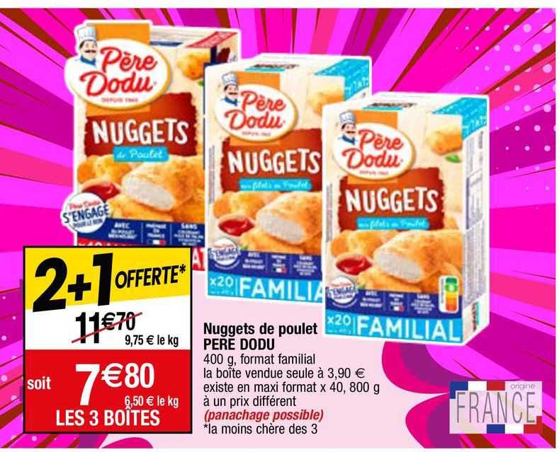 nuggets de poulet père dodu