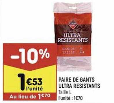 paire de gants ultra résistants