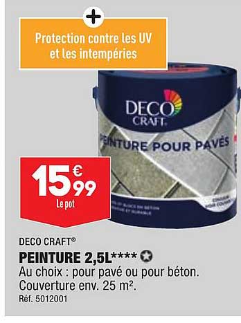 Peinture 2,5 L**** Déco Craft