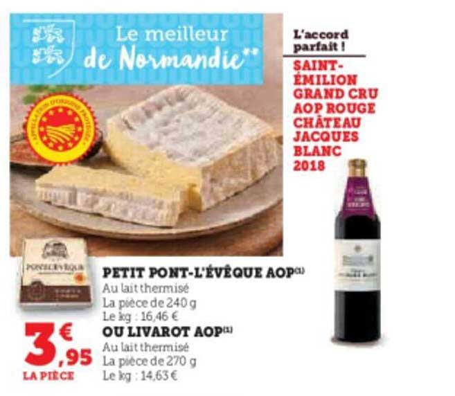 petit pont-l'évêque aop ou livarot aop