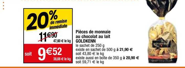 Pièces De Monnaie Au Chocolat Au Lait Goldkenn