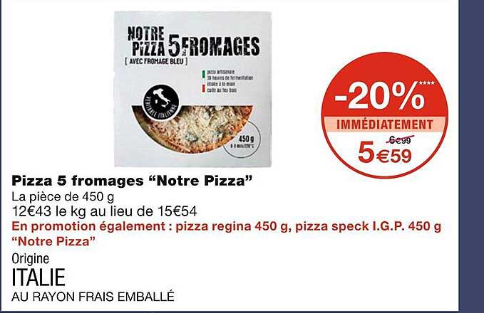 pizza 5 fromages "notre pizza"