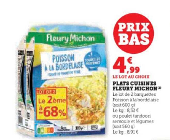 plats cuisinés fleury michon